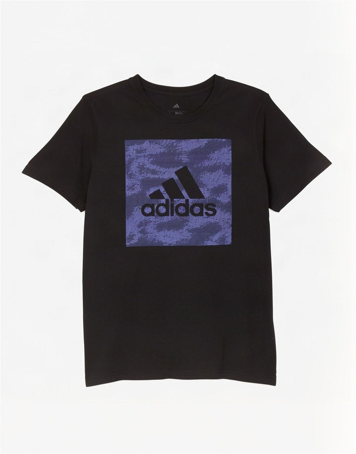 Tricou cu grafic pentru bărbați Adidas Regular Fit Top mare negru