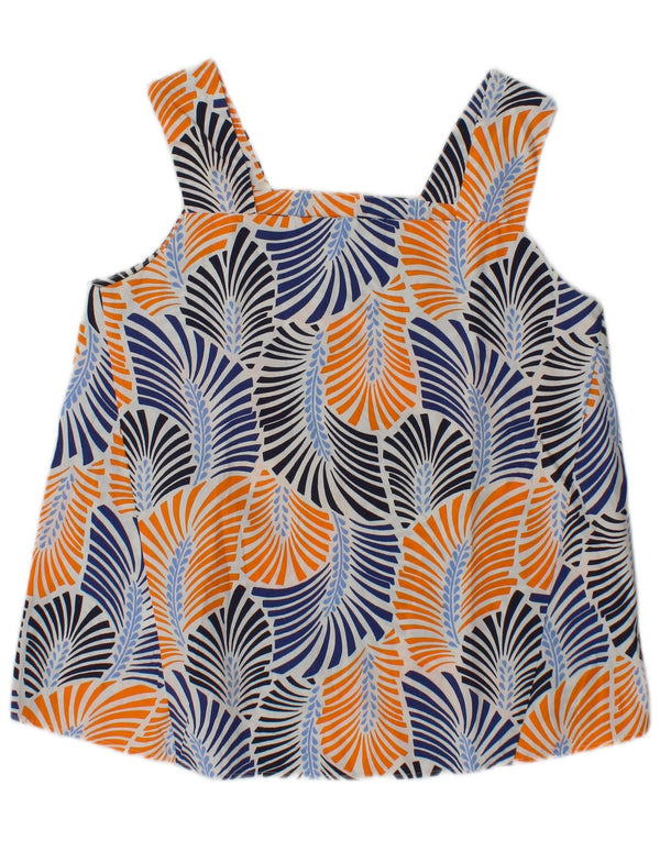 Zara Womens Crop Vest Top UK 6 XS Flerfarvet blomsterbomuld