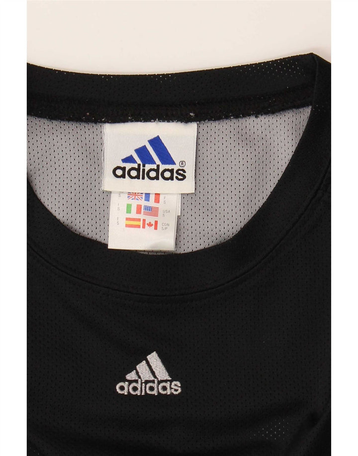 T-shirt da uomo Adidas Top Small nera in poliestere