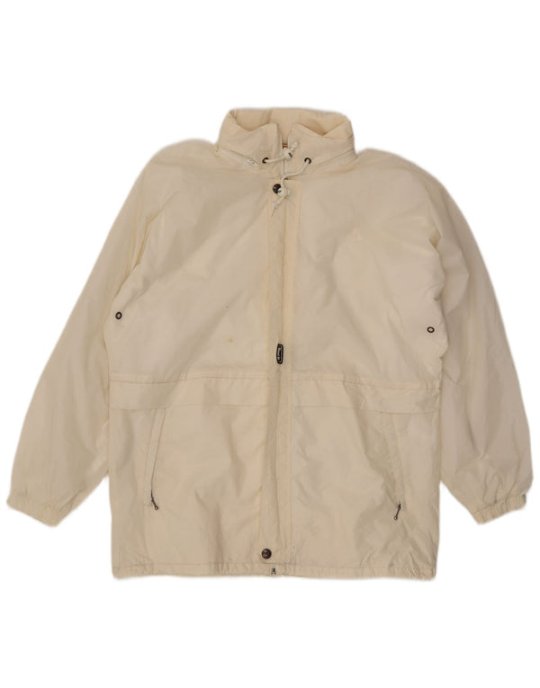Giacca antipioggia con cappuccio da uomo K-Way UK 38 Medium White Poliammide
