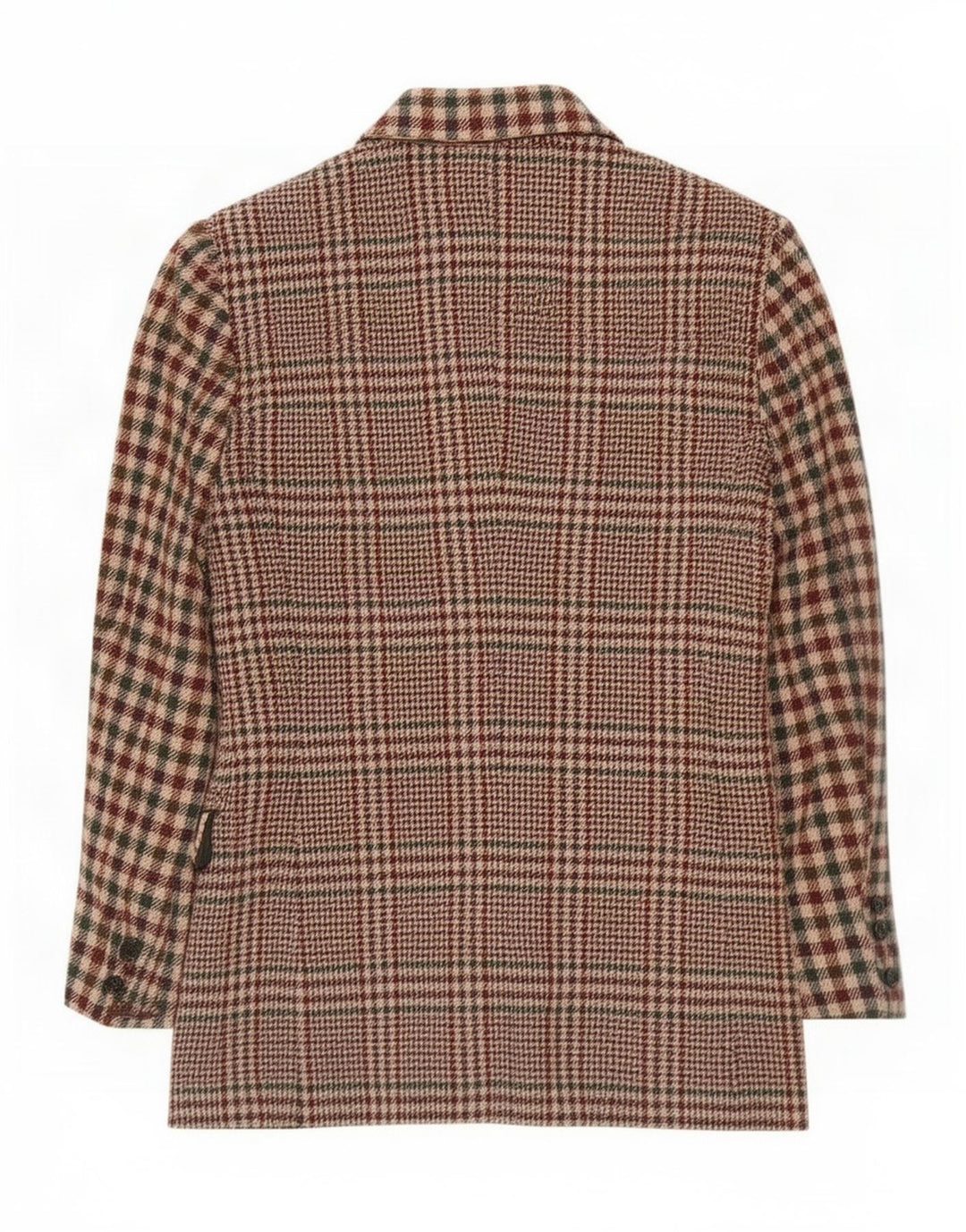 Swish Dame 3-knaps blazerjakke IT 42 Medium Brown Houndstooth Uld