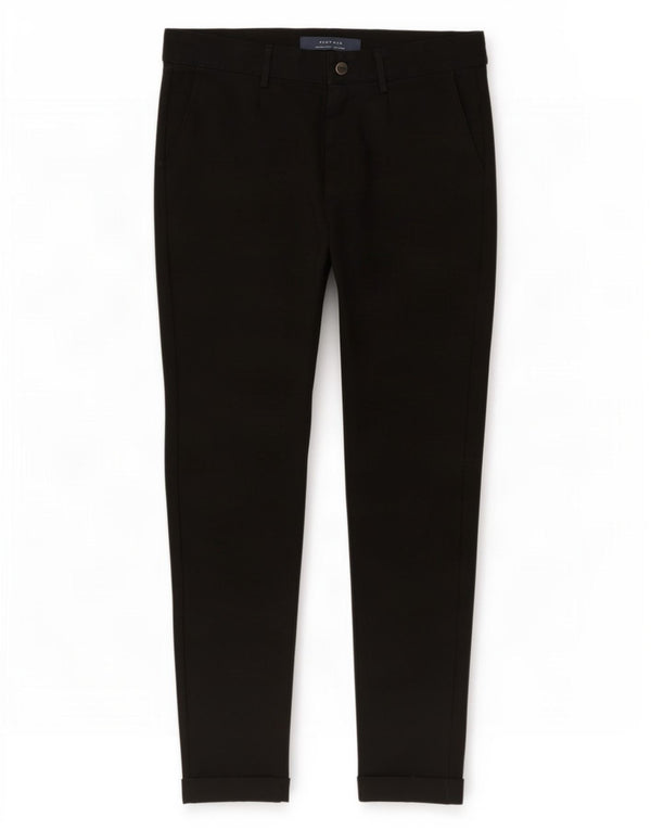 Zara Mens Slim Chino Pantalones EU 42 Large W32 L29 Negro