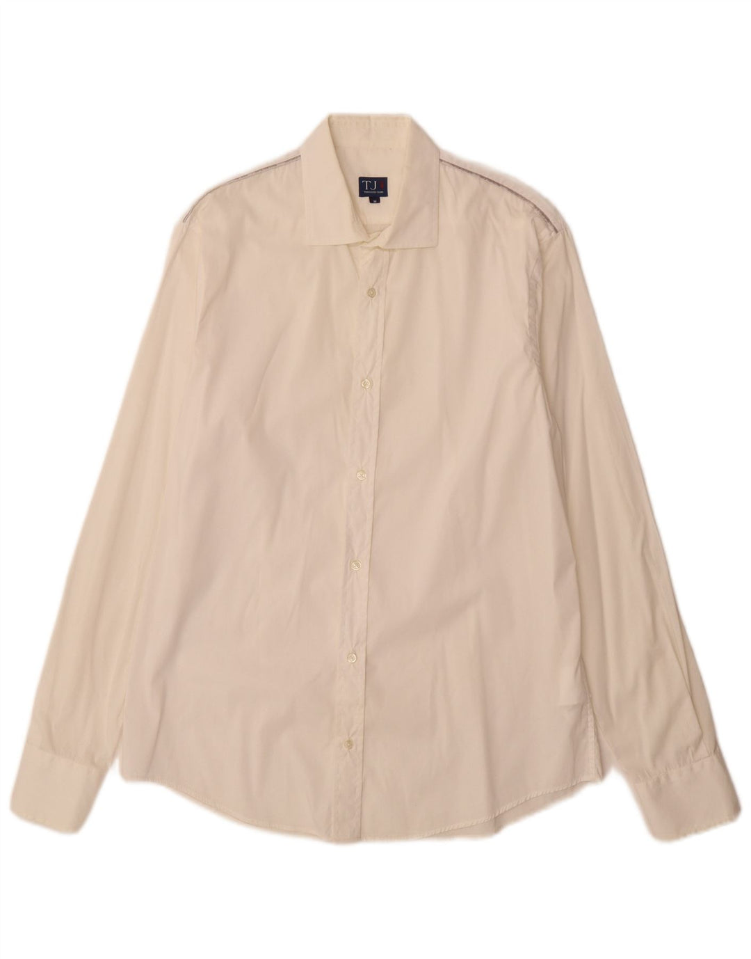 Camisa Hombre Trussardi Jeans Mediana Algodón Blanco