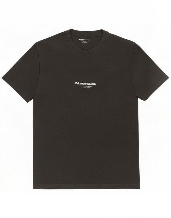 Jack & Jones Mens Graphic T-Shirt Top Medium Grey Cotton