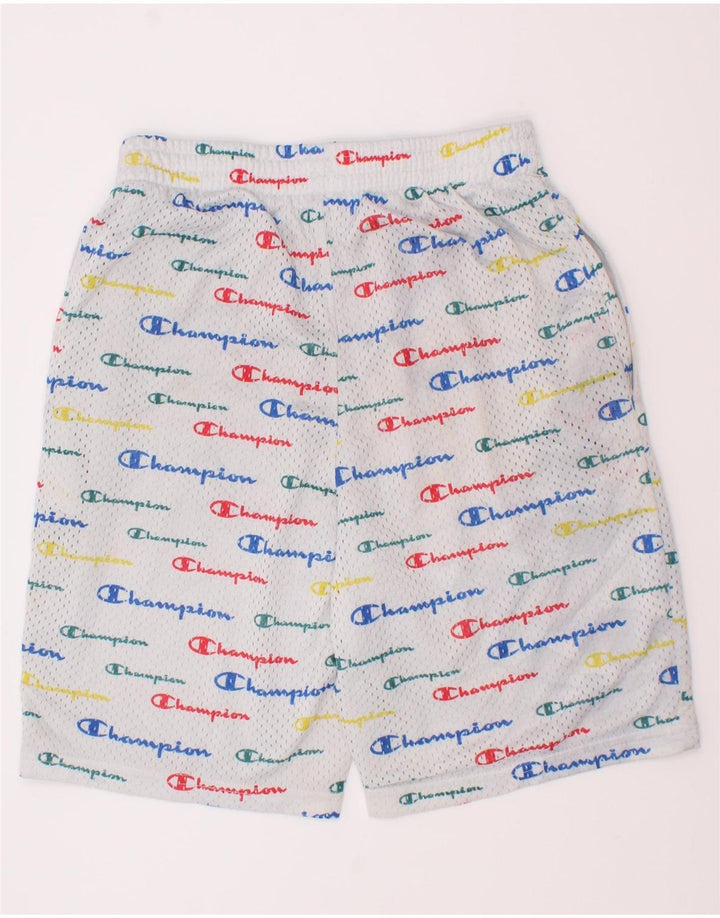 Champion Boys Graphic Sport Shorts 11-12 Years Large White Polyester