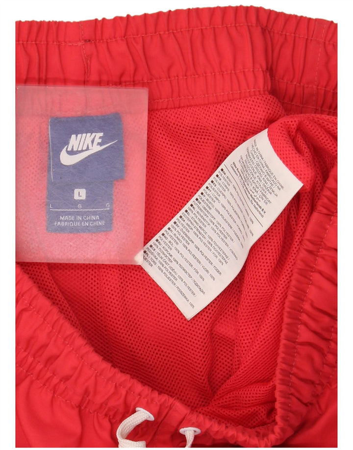 Nike Mens Swimming Shorts Large  Red Polyester