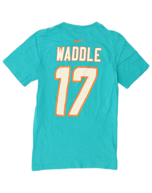 Nike Womens Miami Dolphins Graphic T-Shirt Top UK 14 Large Turquoise Coton