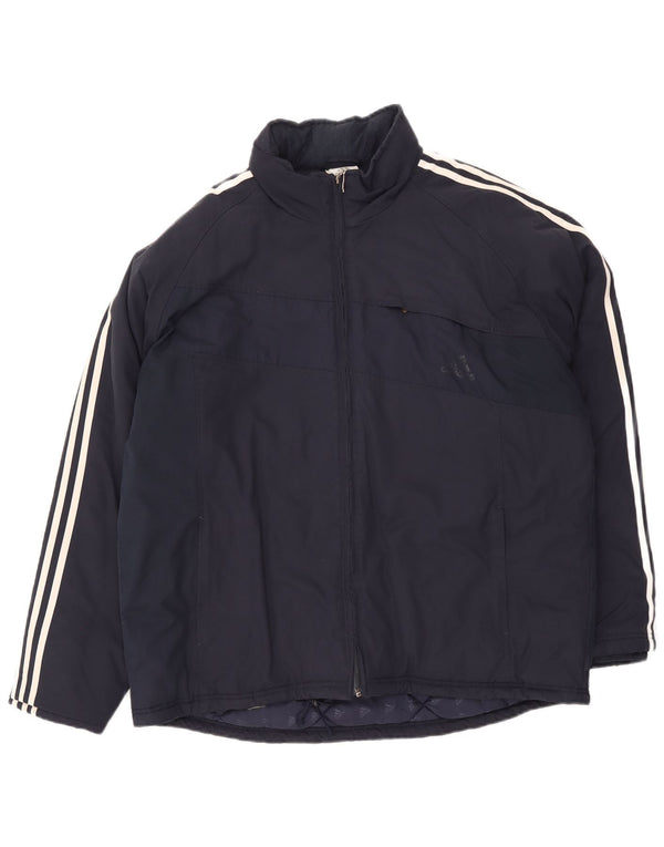 Giacca imbottita da uomo Adidas UK 42 XL poliestere blu navy