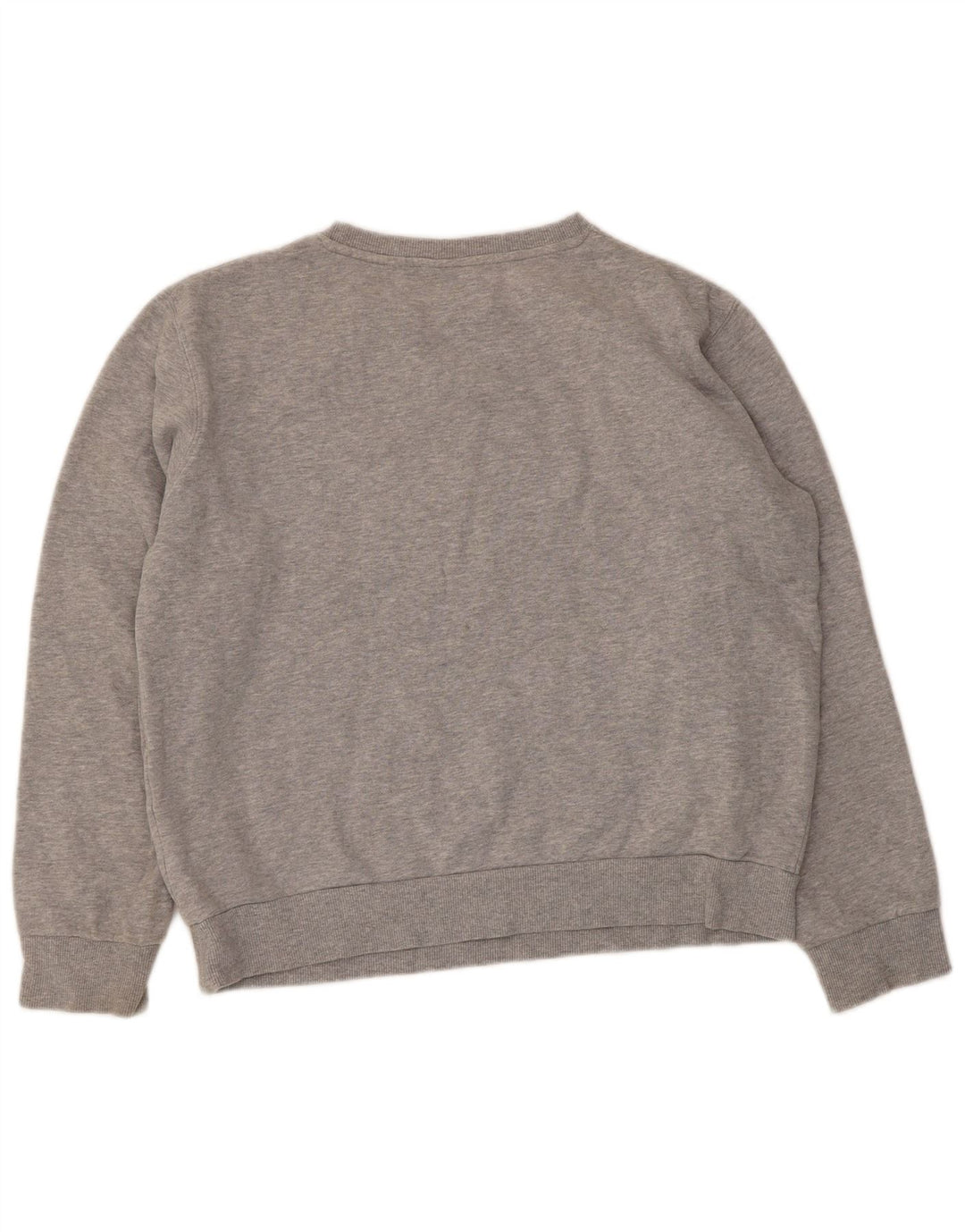 Ellesse Womens Graphic Oversized Sweatshirt Jumper UK 10 Small Grey Flecked