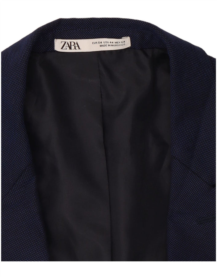 Zara Męska marynarka zapinana na 1 guzik EU 54 XL, granatowa