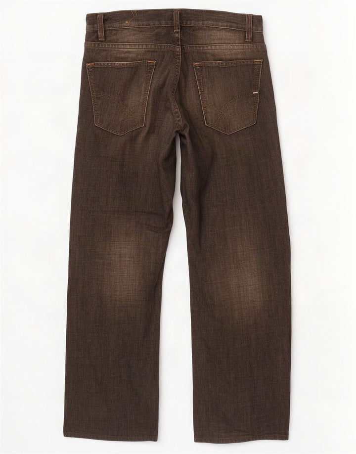 Gas Straight Jeans til mænd W31 L27 sort bomuld