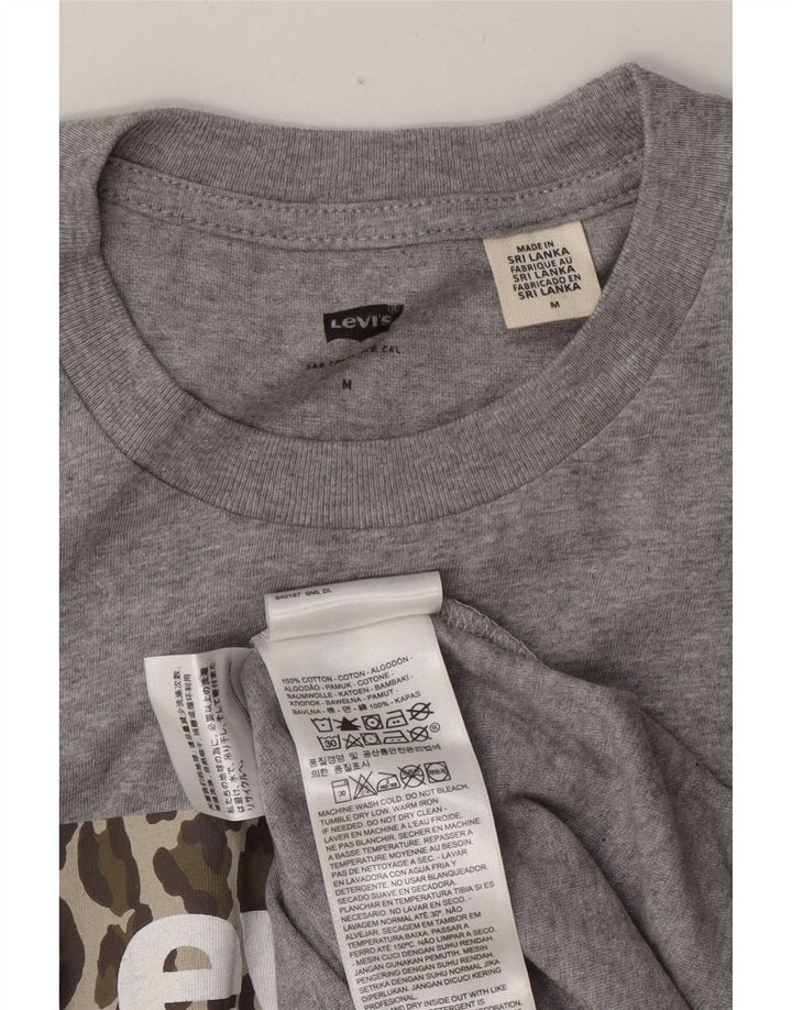 T-shirt grafica da uomo Levi's Top in cotone grigio medio