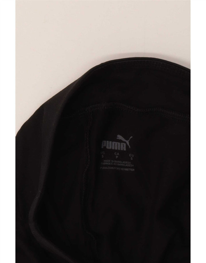 Puma Womens Graphic Leggings UK 8 Small Black