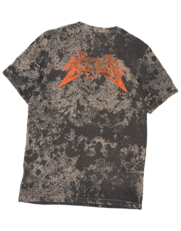 Tricou grafic Nike Dri Fit pentru bărbați Top mediu negru din bumbac Tie Dye