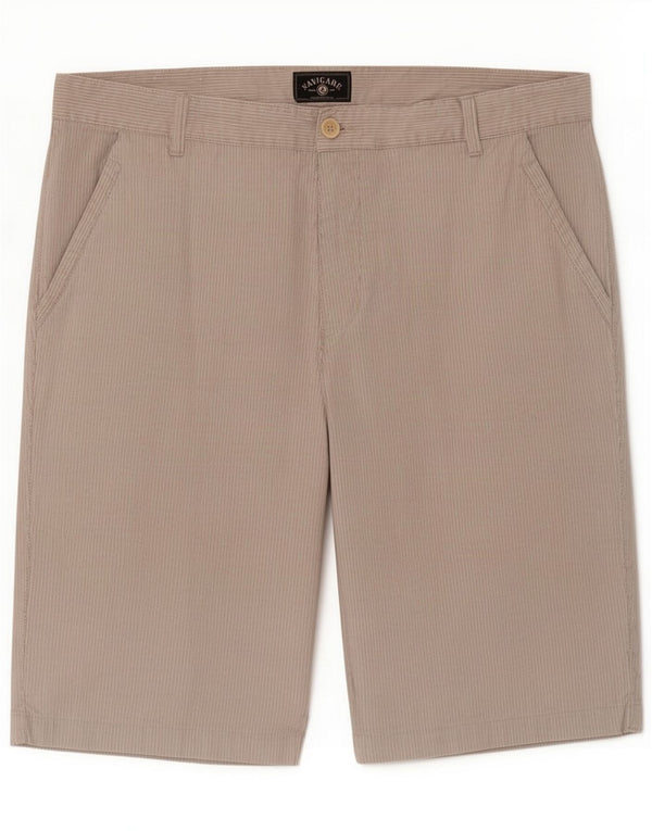 Navigare Chino Shorts til mænd IT 56 3XL W38 Beige Stribet Bomuld