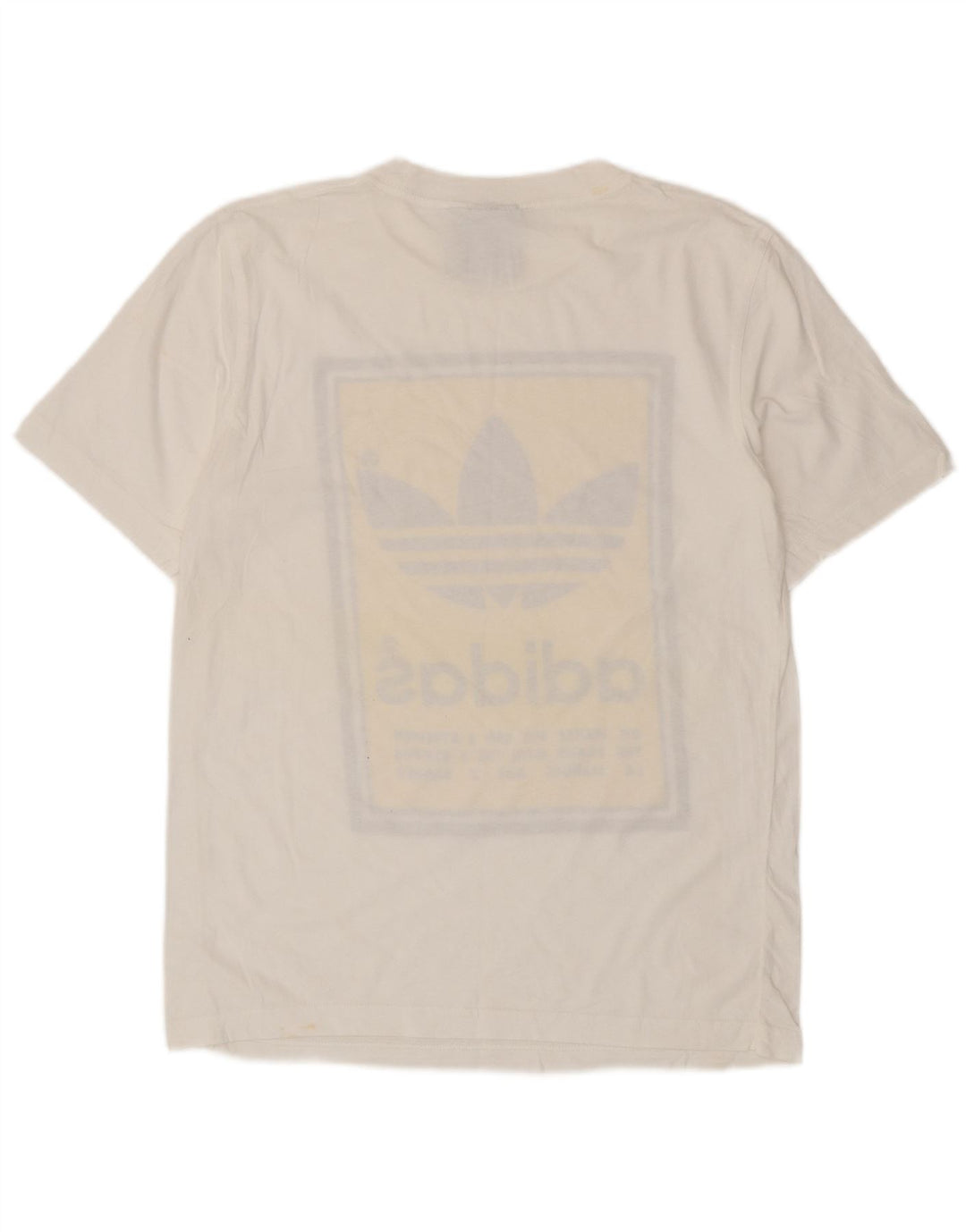 Adidas Mens Graphic T-Shirt Top Small White