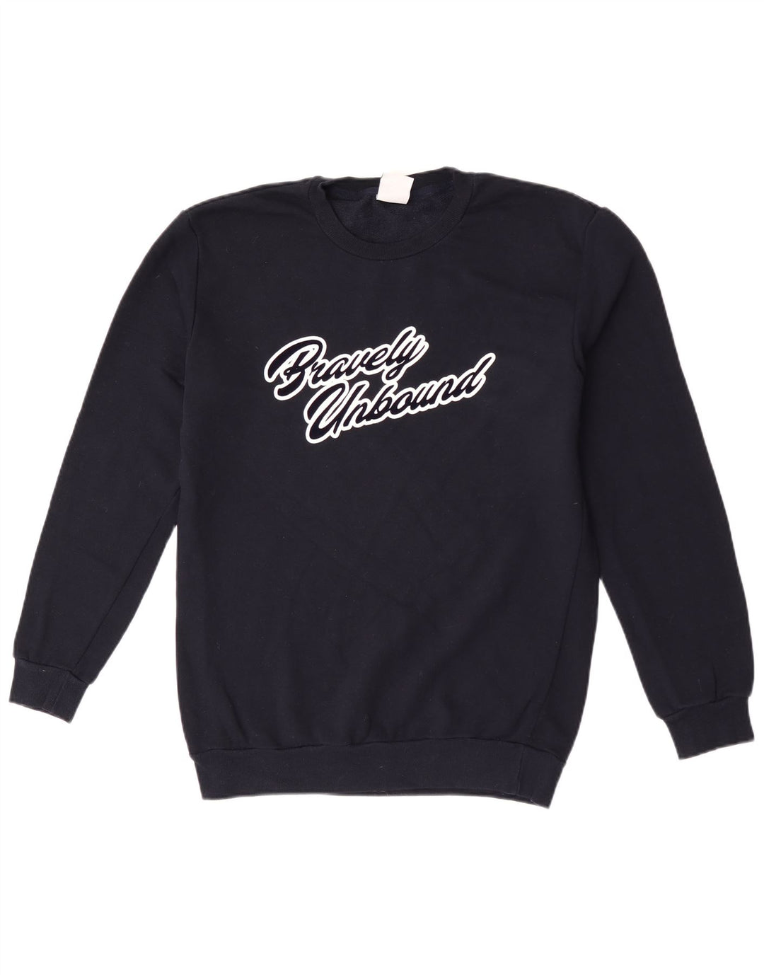 Zara Mens Graphic Sweatshirt Jumper Medium Navy Blue Cotton