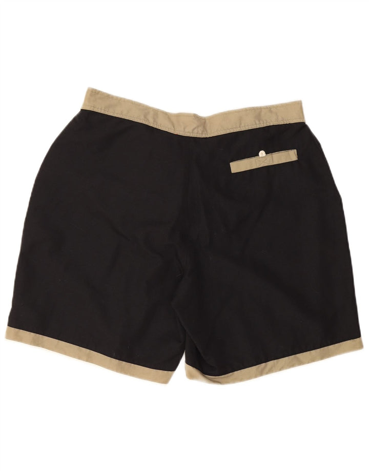 KAPPA Mens Swimming Shorts 2XL  Black Colourblock Nylon