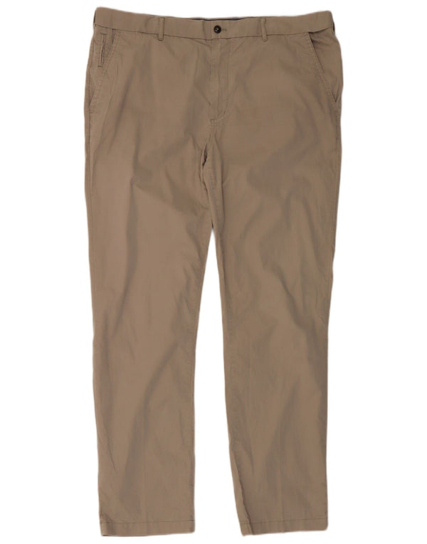 Marks & Spencer Herre Blue Harbor Lige Chinobukser W42 L35 Beige