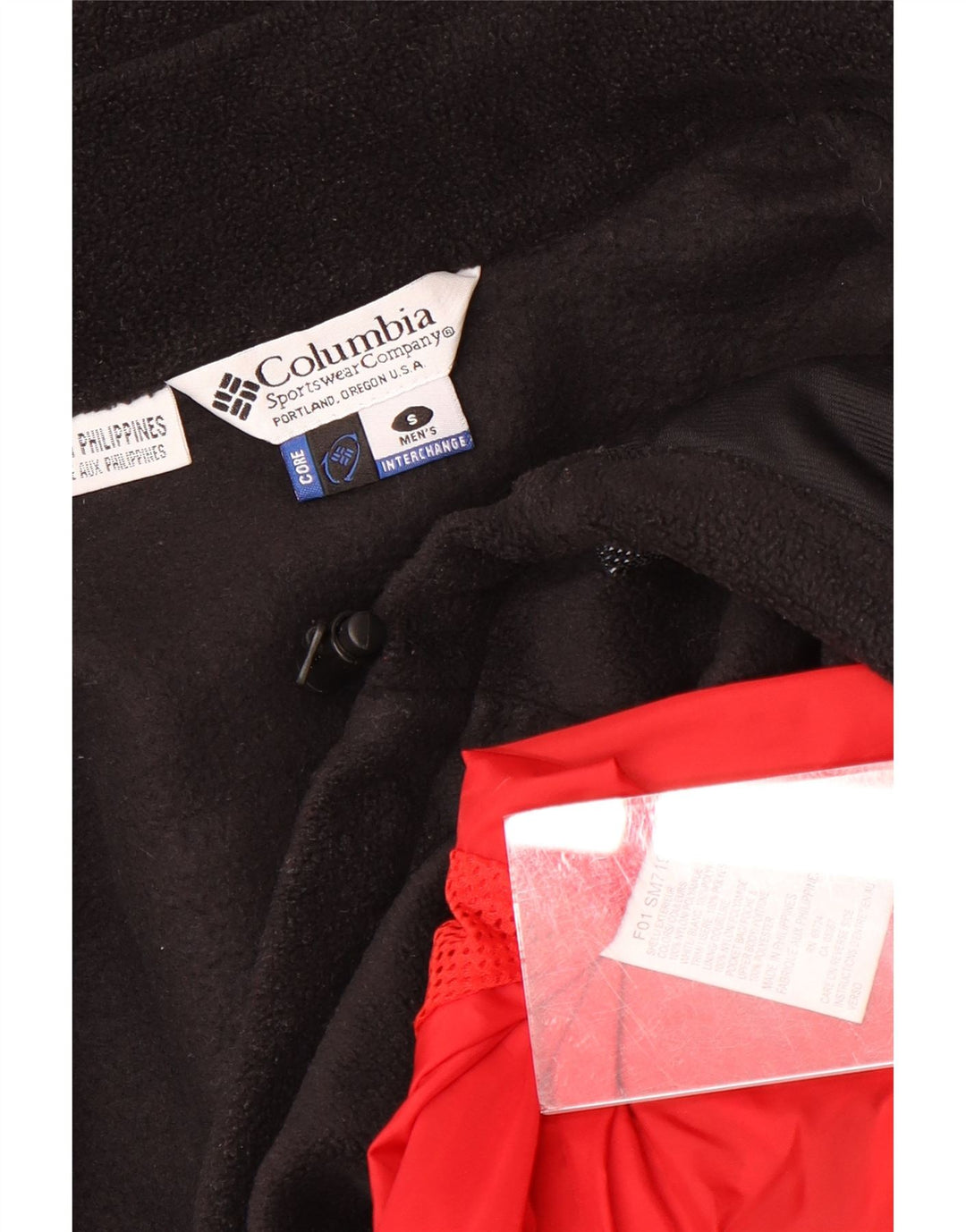 Męska kurtka wiatrówka Columbia Interchange UK 36 Small Red Colorblock