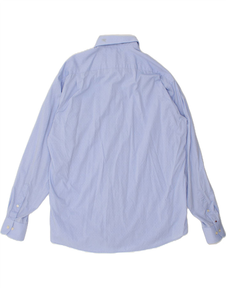 TOMMY HILFIGER Mens Regular Fit Shirt Size 16 1/2 Large Blue Spotted Vintage Tommy Hilfiger and Second-Hand Tommy Hilfiger from Messina Hembry 