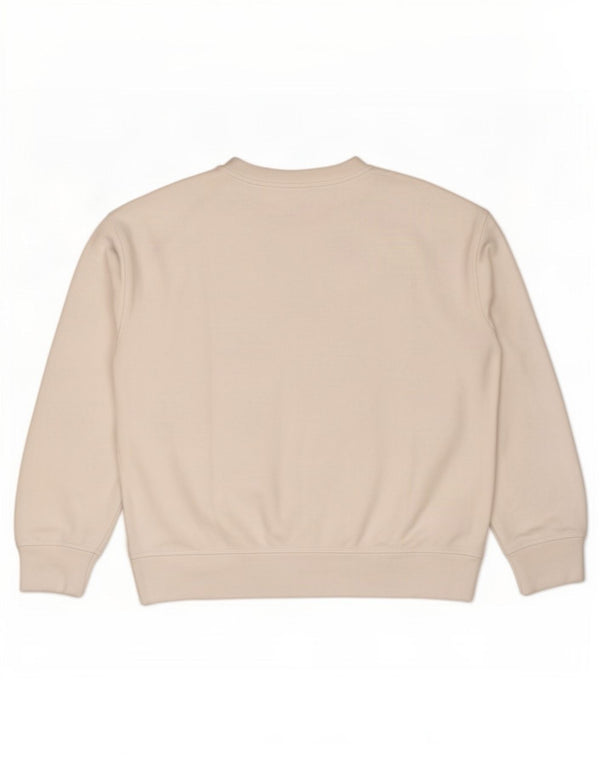 Levi's Damen-Sweatshirt in Übergröße mit Grafik, UK 10, Größe S, weiße Baumwolle