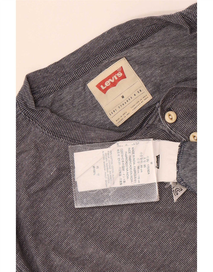 Levi's Maglia da uomo a maniche lunghe in cotone grigio medio
