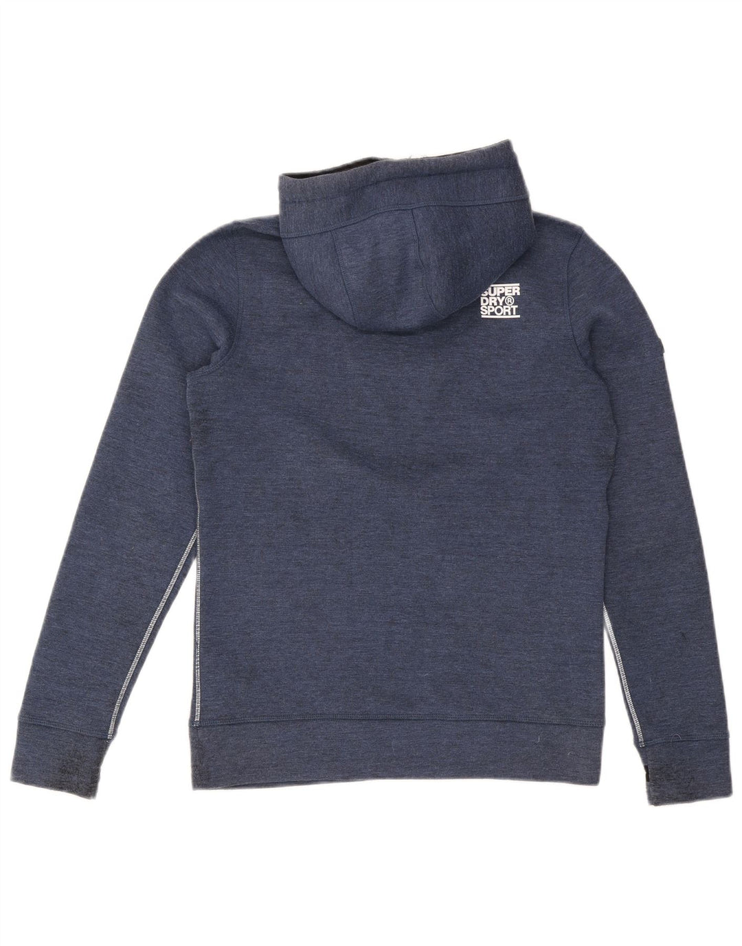 Superdry Mens Graphic Hoodie Jumper Small Navy Blue Polyester