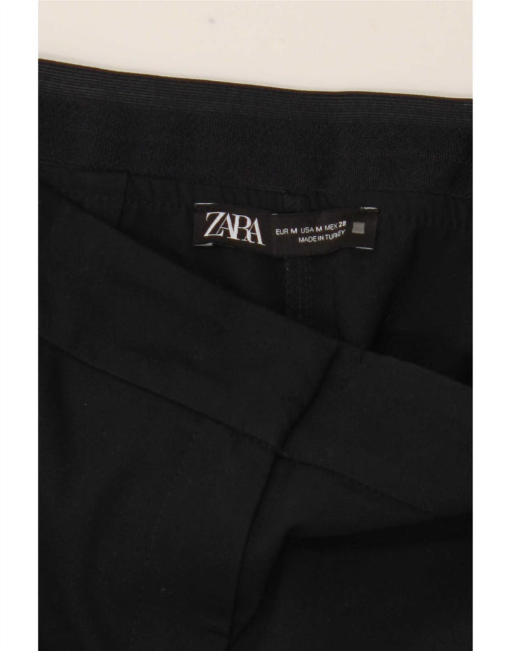 Zara Womens Slim Chino Trousers Medium W28 L27 Black