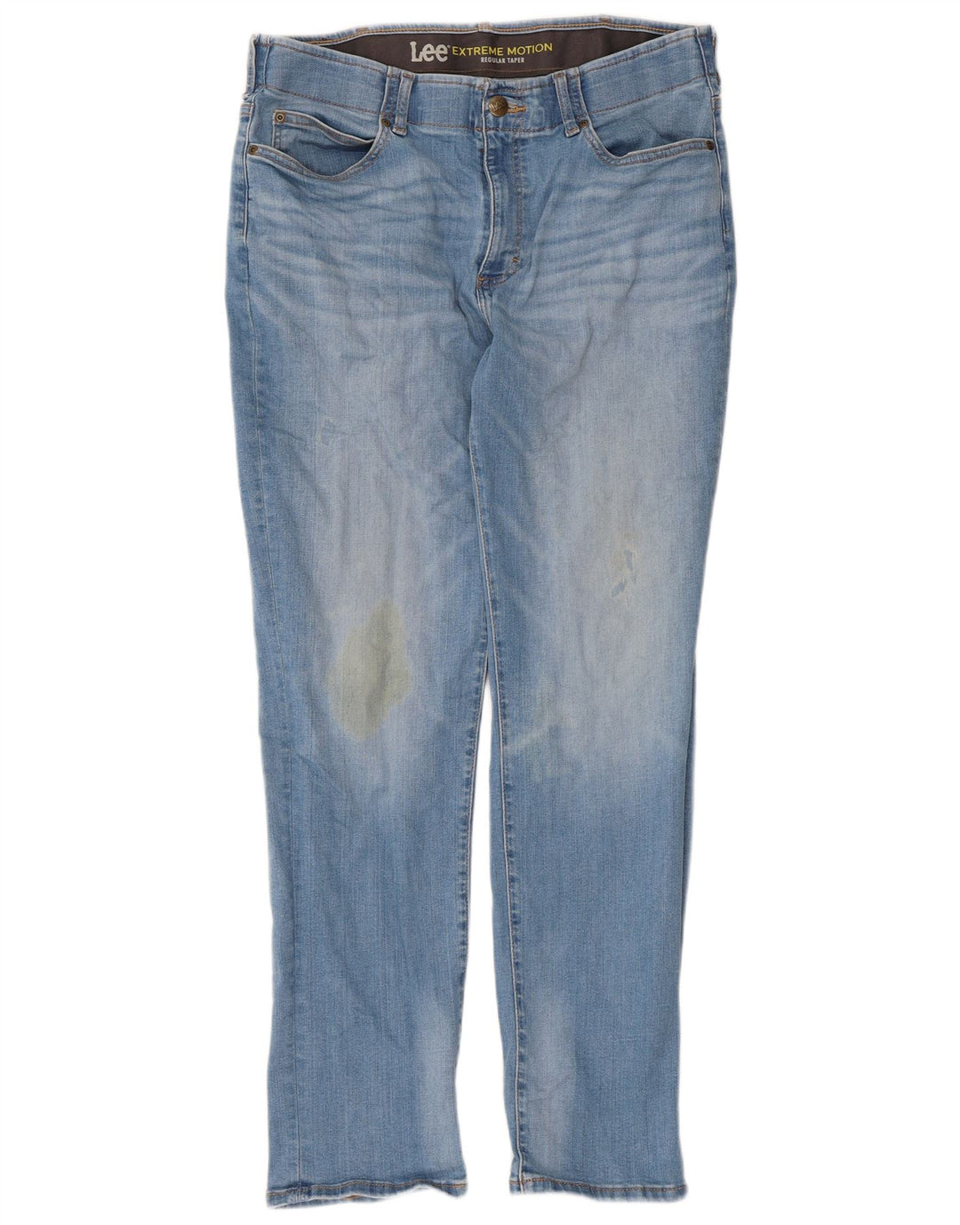 Lee Mens Extreme Motion Regular Tapered Jeans W36 L32 Blue Cotton