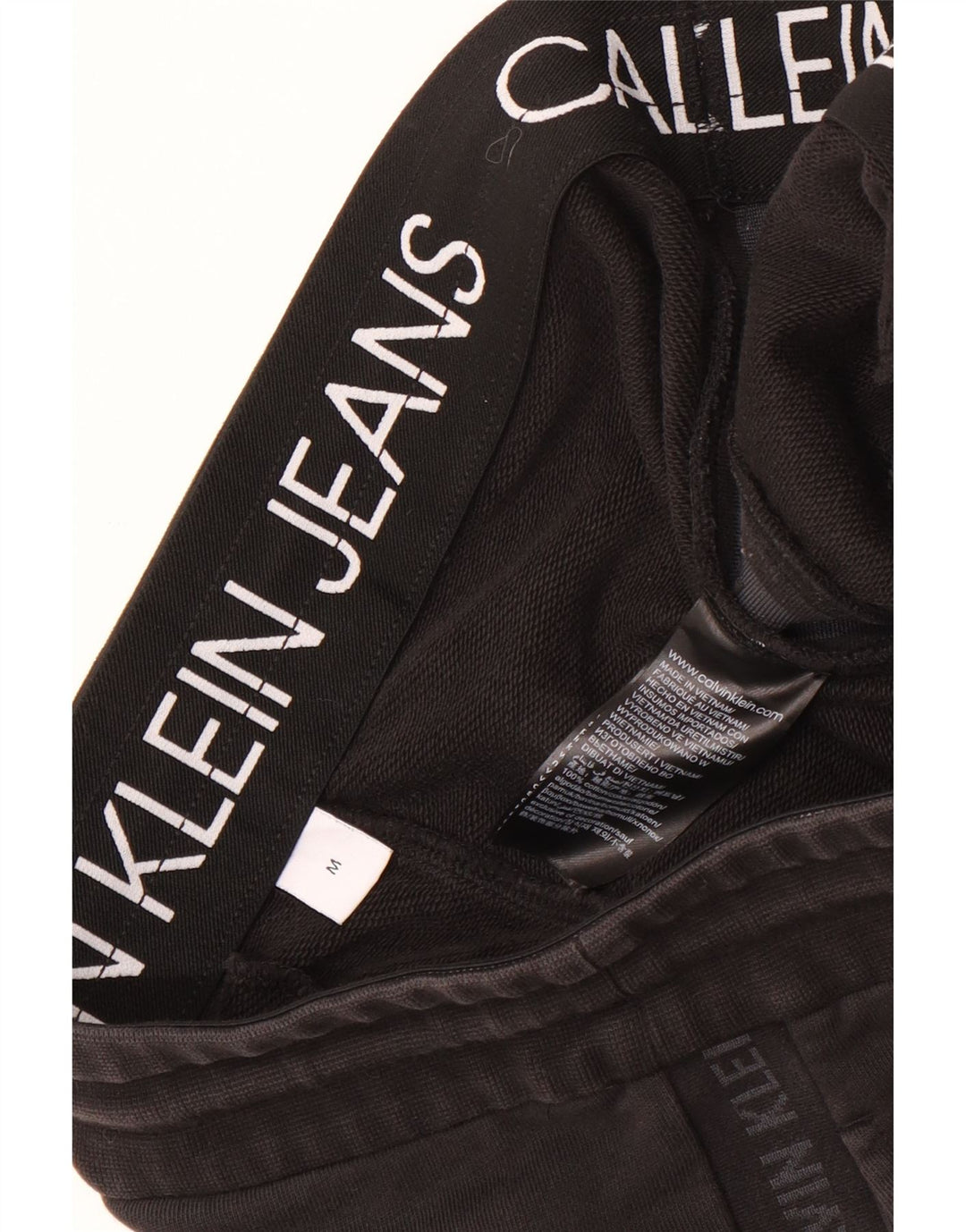 Calvin Klein Herre grafiske sportsshorts Medium sort bomuld