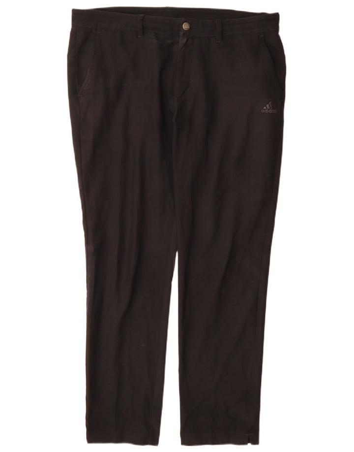 Pantaloni chino regolari da donna Adidas W34 L30 poliestere nero