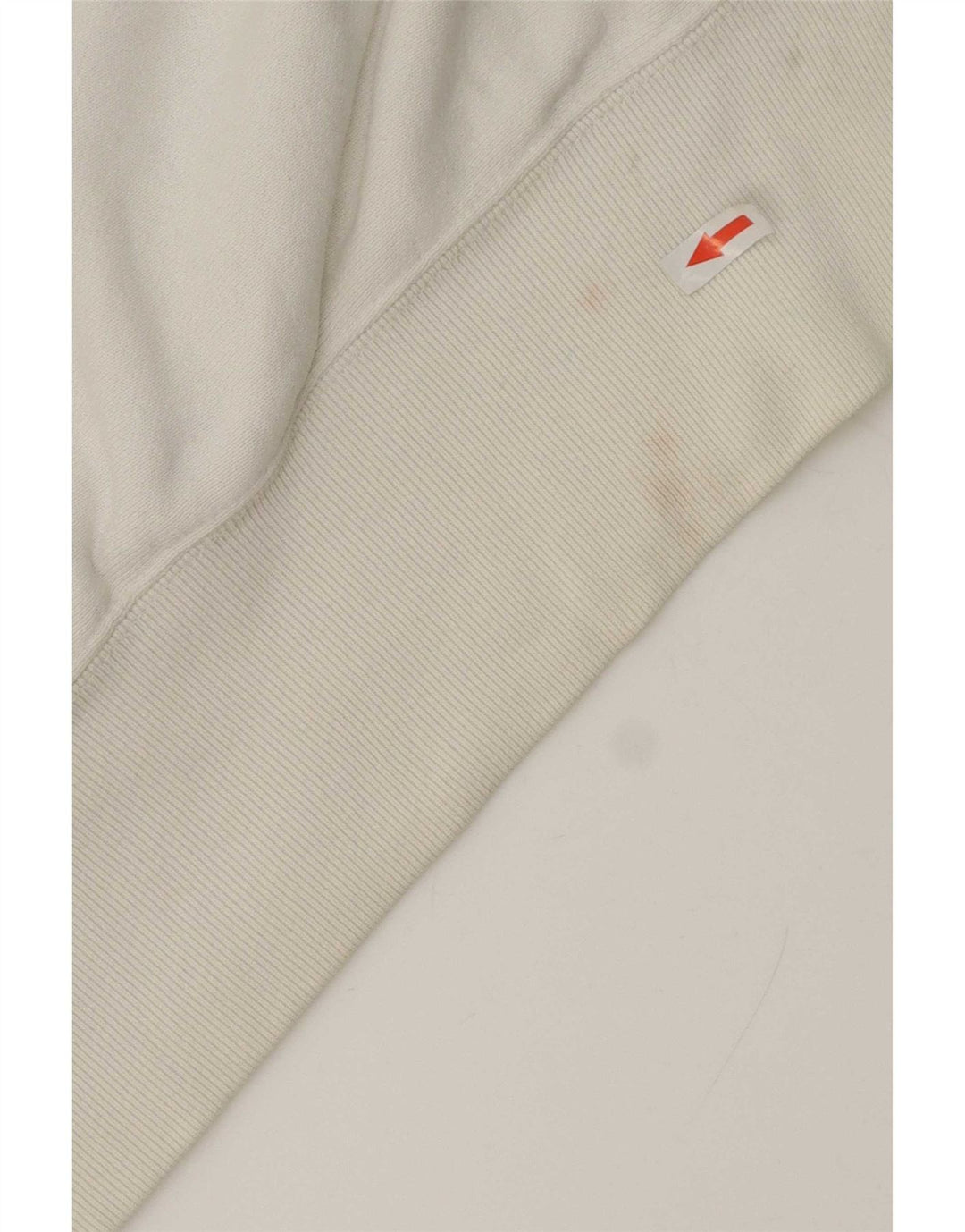 Champion Mens Reverse Weave Sweatshirt Jumper Small White Cotton