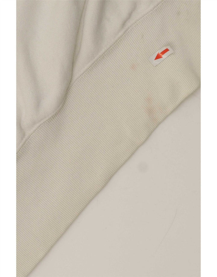 Champion Mens Reverse Weave Sweatshirt Jumper Small White Cotton