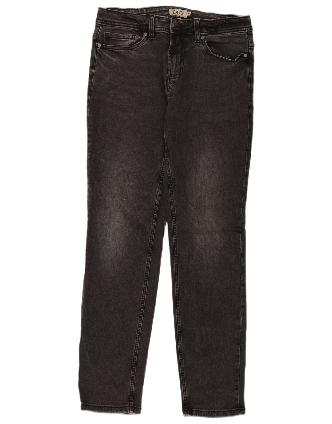 DACK'S Mens Slim Jeans IT 46 Small W32 L32 Black Cotton