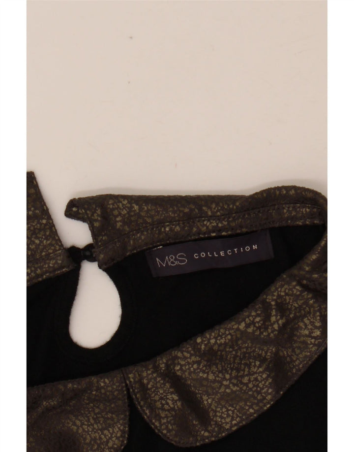 MARKS & SPENCER Basiskjole til kvinder UK 14 Medium Sort