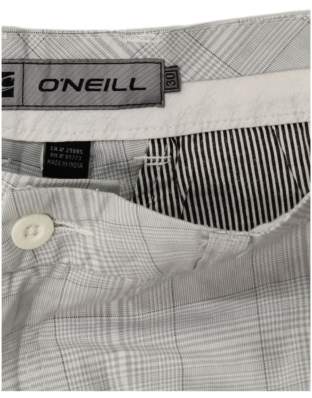 O'Neill Chino-shorts til mænd W30 Medium Grey Houndstooth