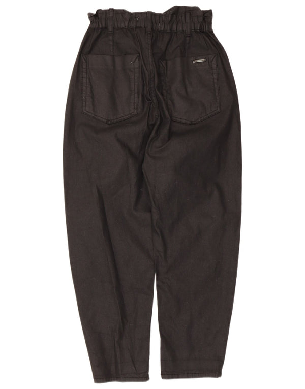 Zara Womens High Rise Tapered Jeans EU 36 XS W26 L24 Black