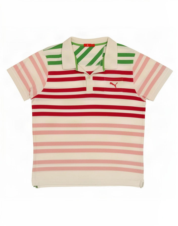 Polo Puma da uomo XL a righe multicolore
