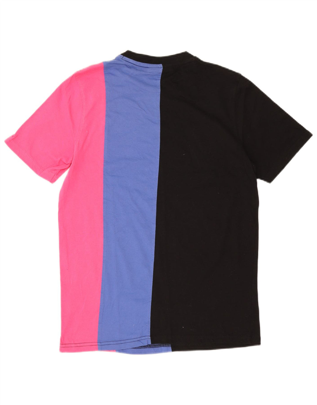 Fila Mens Graphic T-Shirt Top Small Multicoloured Colourblock Cotton