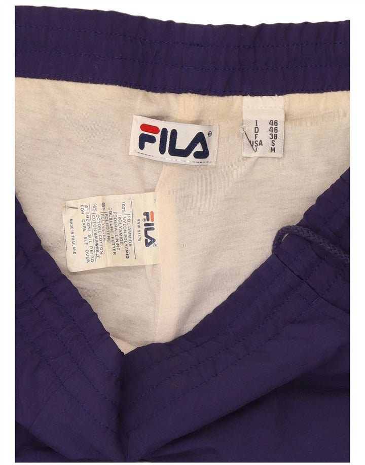 Fila Herre træningsdragt Bukser Joggers IT 46 Lille Lilla Polyamid