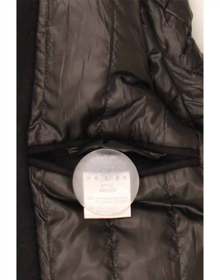 Kruder Chaquetón para hombre UK 40 Large Lana negra