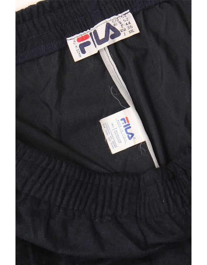 FILA Womens Tracksuit Trousers IT 52 2XL  Navy Blue Polyester