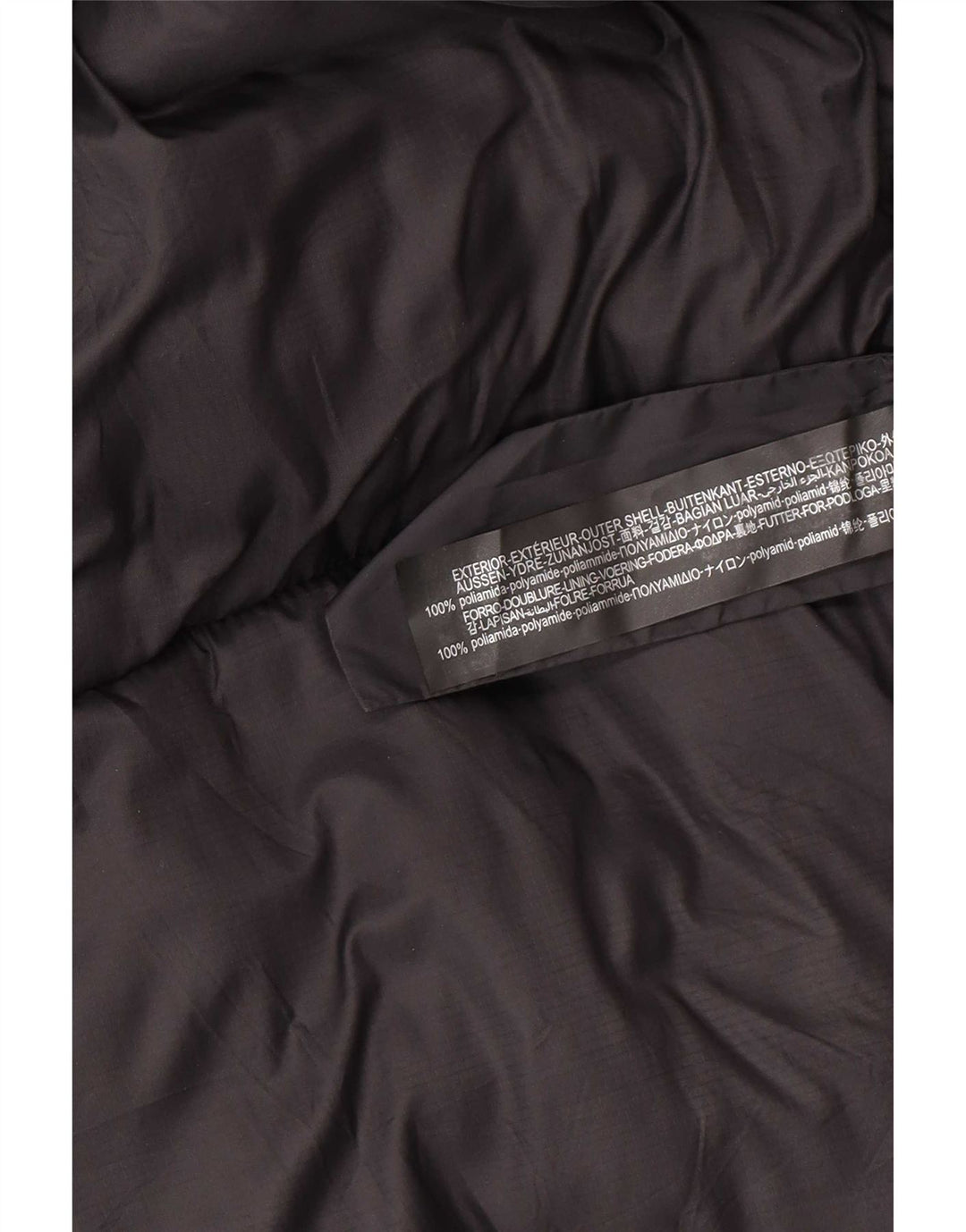 Zara Hombre Chaqueta Acolchada UK 40 Large Poliamida Negra