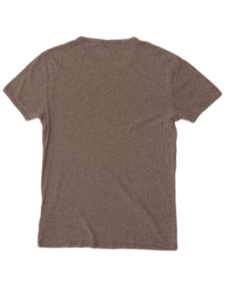 G-Star Mens T-Shirt Top Large Grey Flecked Cotton