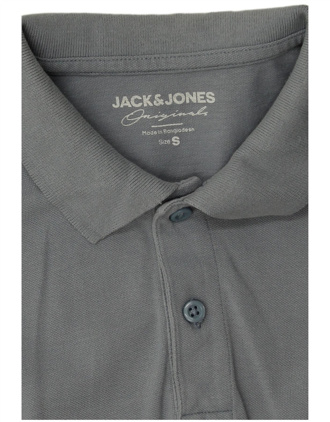 Polo da uomo Jack & Jones piccola in cotone blu