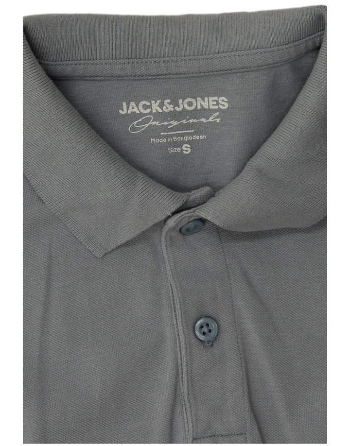 Polo da uomo Jack & Jones piccola in cotone blu