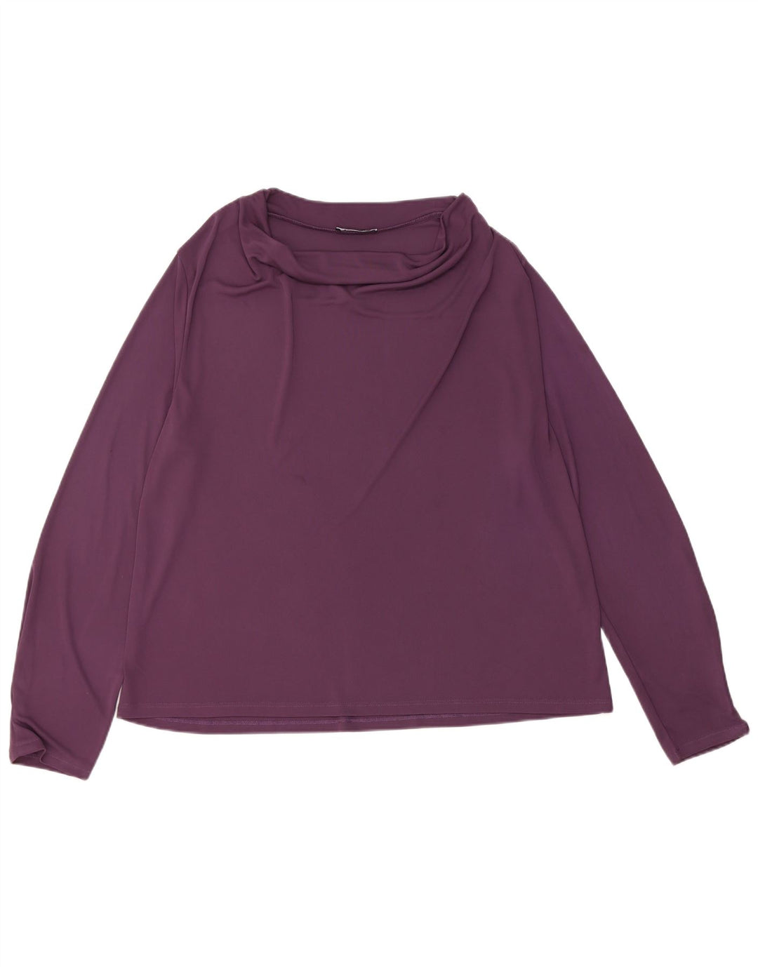 Zara Womens Regular Top Long Sleeve UK 18 XL Purple