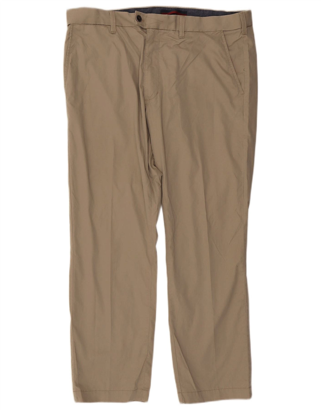 MARKS & SPENCER Mens Blue Harbour Straight Suit Trousers W38 L29 Beige