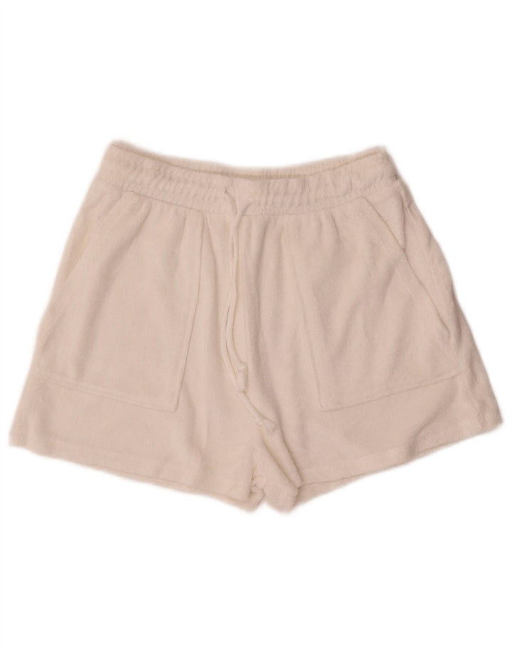 Zara Short de sport pour femme UK 10 Small Blanc